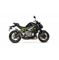 Silencieux d'échappement Moto Scorpion Serket Carbone pour Kawasaki Z900 (17-19)