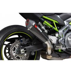 Silencieux d'échappement Moto Scorpion Serket Carbone pour Kawasaki Z900 (17-19)