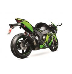 Silencieux d'échappement Moto Scorpion Serket Carbone pour Kawasaki ZX-10R (16-20) ZX-10 RR (17-19)