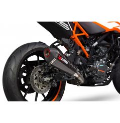 Silencieux d'échappement Moto Scorpion Serket Carbone pour KTM Duke 125/200 (17-18)