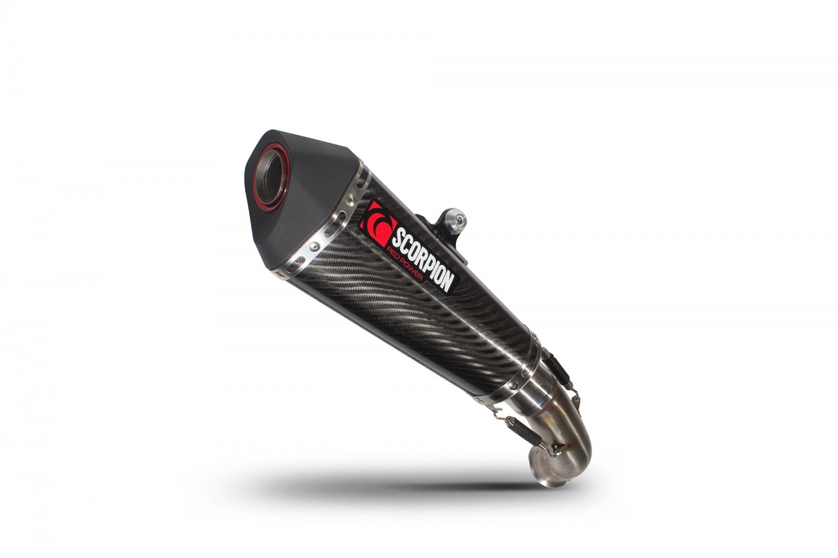 Silencieux d'échappement Moto Scorpion Serket Carbone pour KTM Duke 390 (17-19)