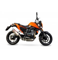 Silencieux d'échappement Moto Scorpion Serket Inox pour KTM Duke 690 (12-17)