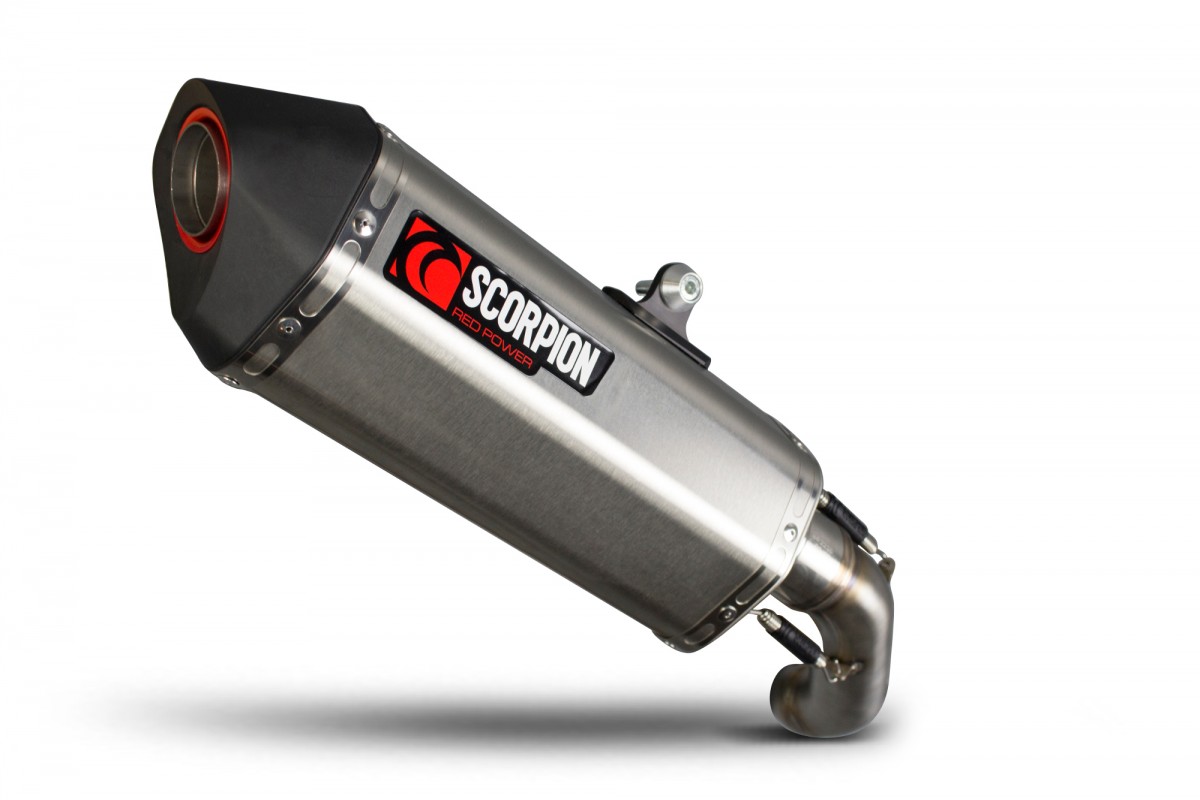 Silencieux d'échappement Moto Scorpion Serket Inox pour KTM Duke 690 (12-17)