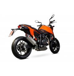 Silencieux d'échappement Moto Scorpion Serket Inox pour KTM Duke 690 (12-17)