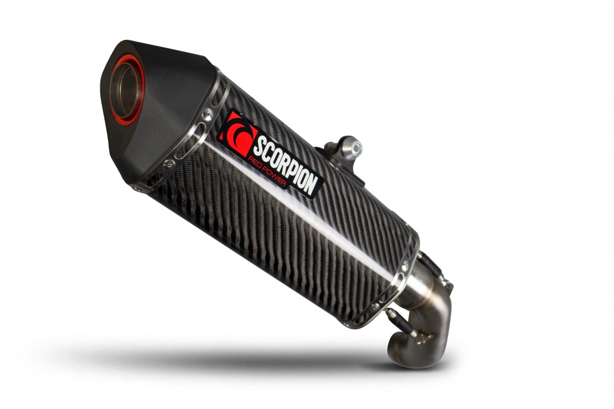 Silencieux d'échappement Moto Scorpion Serket Carbone pour KTM Duke 690 (18-19)