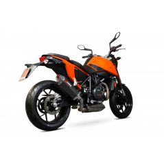 Silencieux d'échappement Moto Scorpion Serket Carbone pour KTM Duke 690 (18-19)