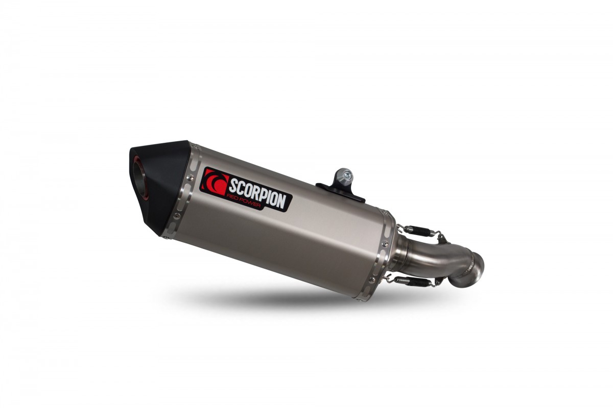 Silencieux d'échappement Moto Scorpion Serket Titane pour KTM Duke 790 (18-23)