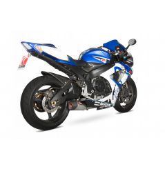 Silencieux d'échappement Moto Scorpion Serket Inox pour Suzuki GSX-R600 (06-07)