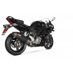 Silencieux d'échappement Moto Scorpion Serket Carbone pour Suzuki SV650 N, S (04-09)