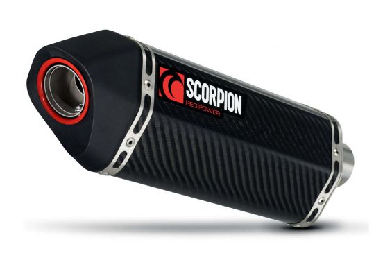 Silencieux d'échappement Moto Scorpion Serket Carbone pour Suzuki SV650 N, S (04-09)