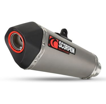 Silencieux d'échappement Moto Scorpion Serket Titane pour SV650 (16-22) SV650 X (18-22)