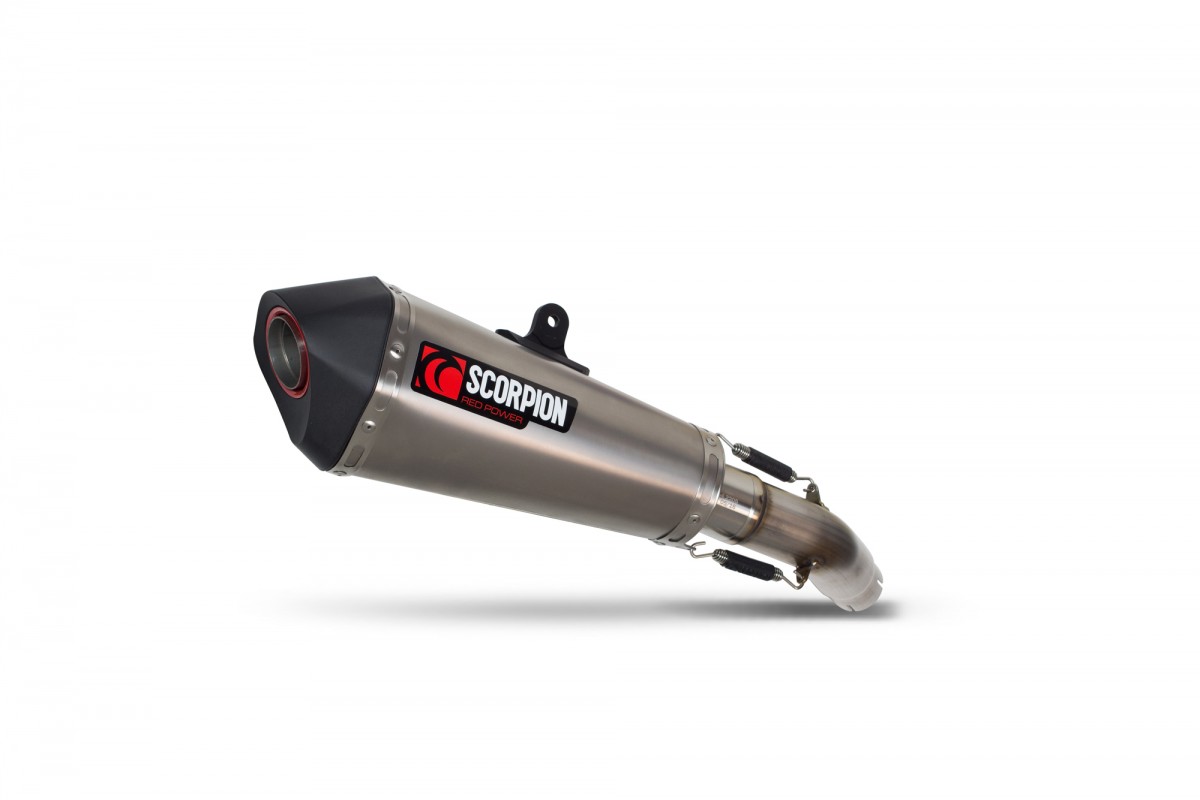 Silencieux d'échappement Moto Scorpion Serket Titane pour Suzuki GSX-S 750 (16-20)