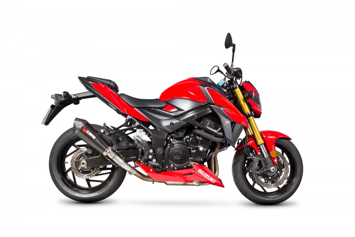 Silencieux d'échappement Moto Scorpion Serket Carbone pour Suzuki GSX-S 750 (16-20)