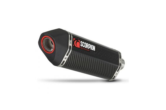 Silencieux d'échappement Moto Scorpion Serket Carbone pour Suzuki DL1000 V-Strom (14-17)