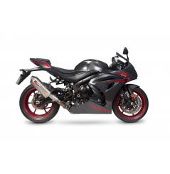 Silencieux d'échappement Moto Scorpion Serket Inox pour Suzuki GSX-R1000 (17-19)