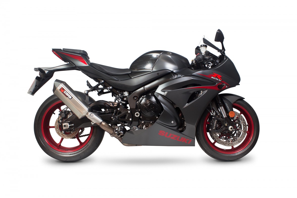 Silencieux d'échappement Moto Scorpion Serket Inox pour Suzuki GSX-R1000 (17-19)