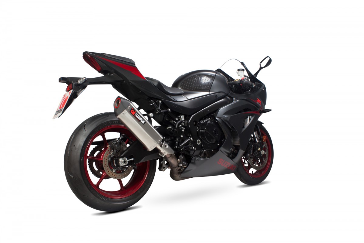 Silencieux d'échappement Moto Scorpion Serket Inox pour Suzuki GSX-R1000 (17-19)