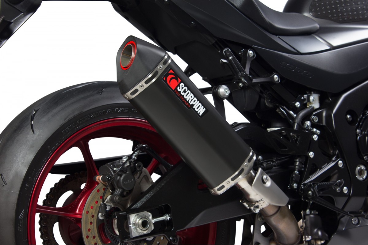 Silencieux d'échappement Moto Scorpion Serket Céramique pour Suzuki GSX-R1000 (17-19)
