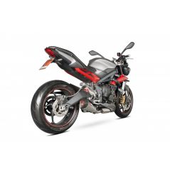 Silencieux d'échappement Moto Scorpion Serket Inox pour Triumph 675 Street Triple (13-17)