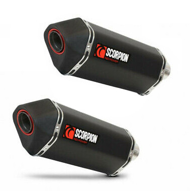 Double Silencieux d'échappement Moto Scorpion Serket Céramique Noir pour Speed Triple 1050 (16-17)
