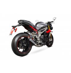 Silencieux d'échappement Moto Scorpion Serket Carbone pour Triumph Speed Triple 1050 (16-17)