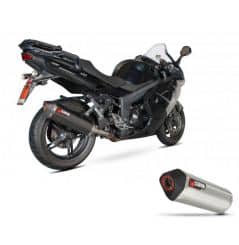 Silencieux d'échappement Moto Scorpion Serket Inox pour Triumph Sprint 1050 (11-14)