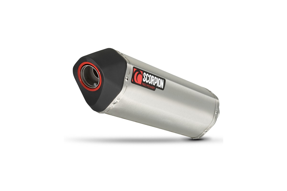 Silencieux d'échappement Moto Scorpion Serket Inox pour Triumph Sprint 1050 (11-14)