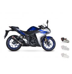 Silencieux d'échappement Moto Scorpion Serket Inox pour Yamaha YFZ-R3 (14-17)