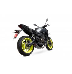 Ligne d'échappement Moto Scorpion Serket Carbone pour Yamaha MT-07 (14-19)