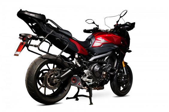 Silencieux d'échappement Moto Scorpion Serket Inox pour Yamaha MT-09 Tracer (15-20)