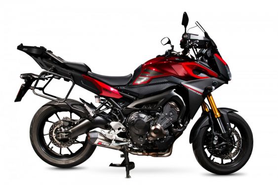 Silencieux d'échappement Moto Scorpion Serket Titane pour Yamaha MT-09 Tracer (15-20)