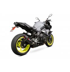 Silencieux d'échappement Moto Scorpion Serket Carbone pour Yamaha MT-10 (16-19)