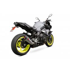 Silencieux d'échappement Moto Scorpion Serket Inox pour Yamaha MT-10 (16-19)