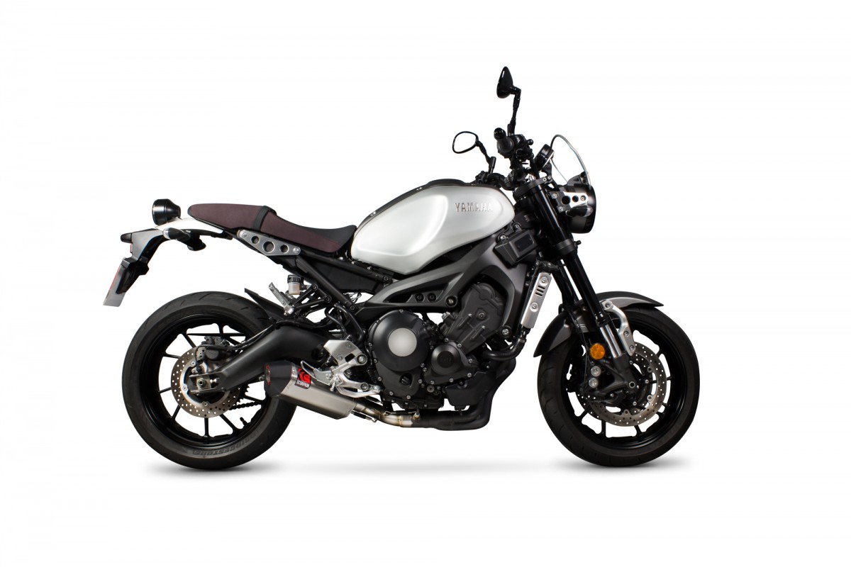 Silencieux d'échappement Moto Scorpion Serket Inox pour Yamaha XSR900 (17-18)