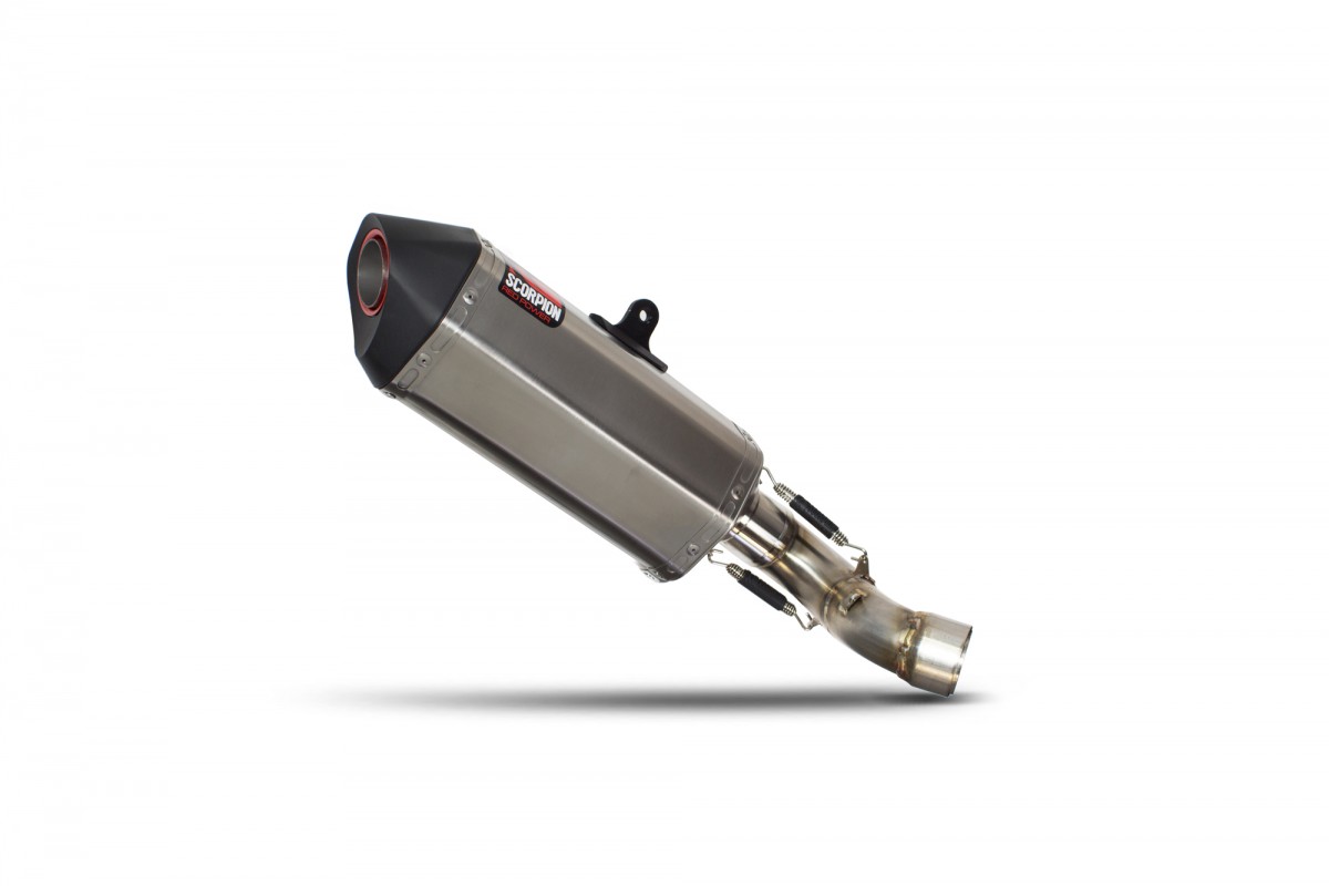 Silencieux d'échappement Moto Scorpion Serket Inox pour Yamaha XSR900 (17-18)