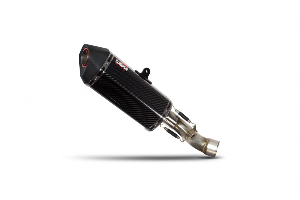 Silencieux d'échappement Moto Scorpion Serket Carbone pour Yamaha XSR900 (17-18)