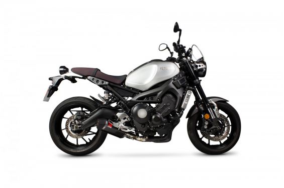 Silencieux d'échappement Moto Scorpion Serket Carbone pour Yamaha XSR900 (17-18)