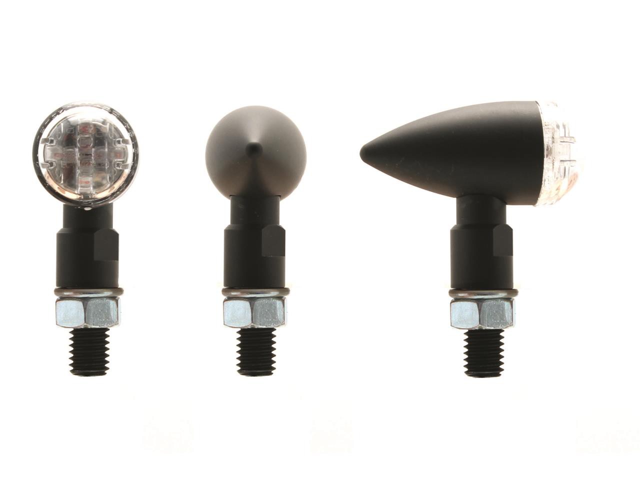 Feu Arrière Moto LED Adaptables Homologués SHELL Noir