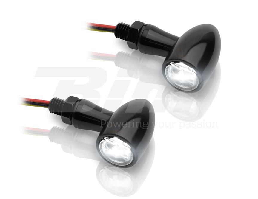 Clignotants Moto LED Flush Mount Ambre - Lot De 2, 12V, Universels, Montage Encastré