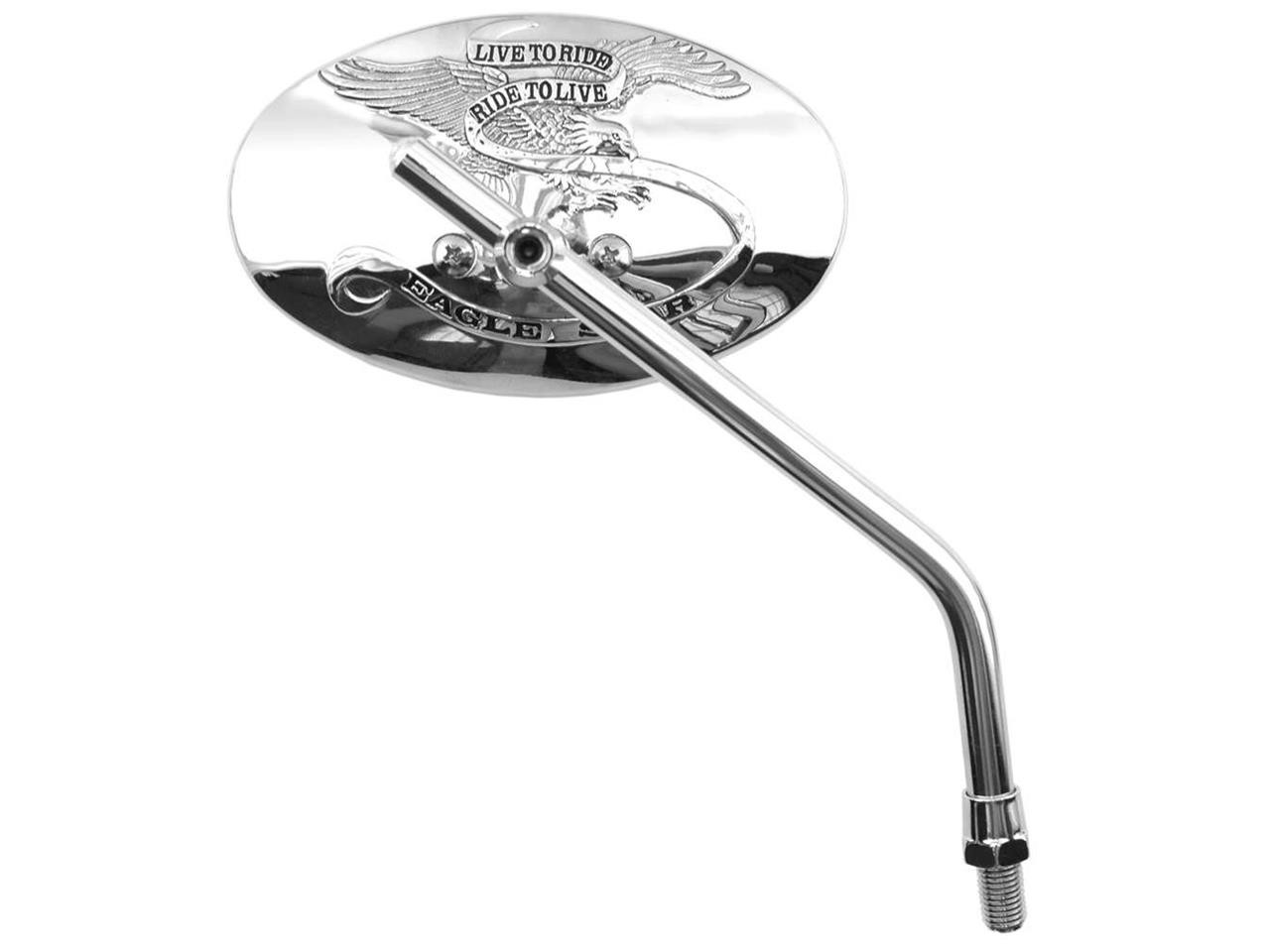 Rétroviseur Moto Universel Réversible V-Parts Chromé Homologué