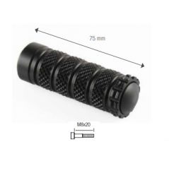 Repose Pieds Fixe Noir + Visserie à tête cylindrique M8X20 pour Commande Reculées Lightech