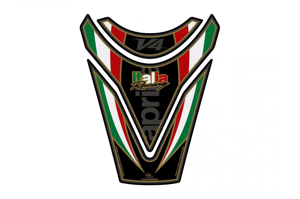 Protection de Réservoir Moto Noir pour APRILIA RSV4 R Tuono 1000 (0911) Street Moto Piece