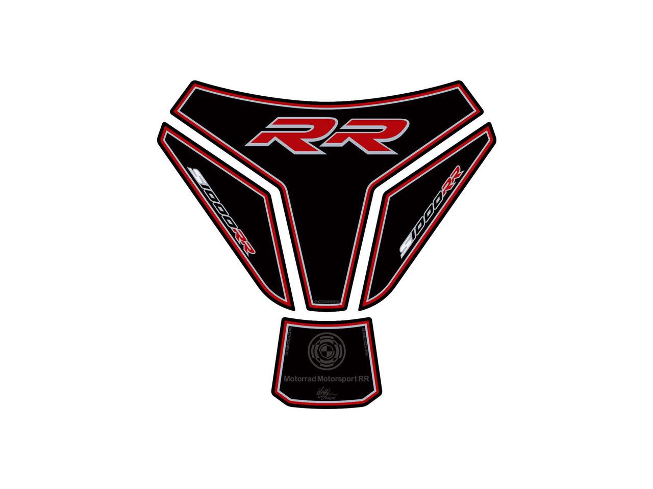 Protection de Réservoir Moto Noir - Rouge pour BMW S 1000 RR (15-19)