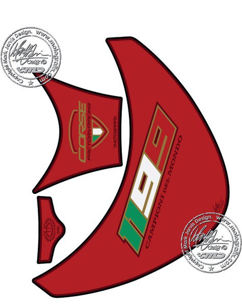 Protection de Réservoir Moto Rouge pour DUCATI 1199 Panigale (12-15)