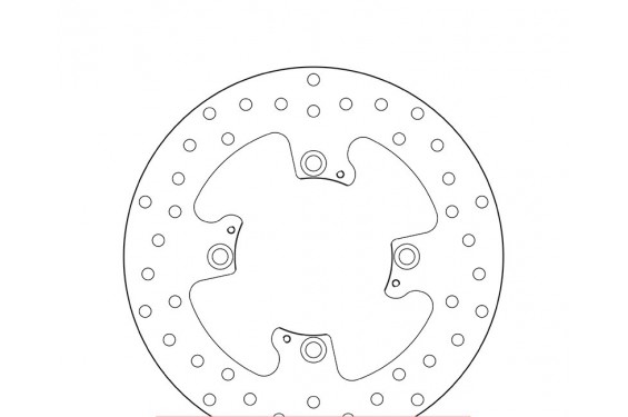 Disque de frein arrière Brembo pour 1050 Sprint ST ABS (05-12) Disque de frein arrière Brembo pour 1050 Sprint ST ABS (05-12)