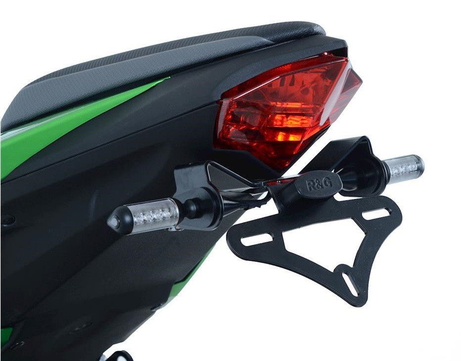 Support de Plaque R&G pour Z125 & Ninja 125 (19-24) - LP0261BK