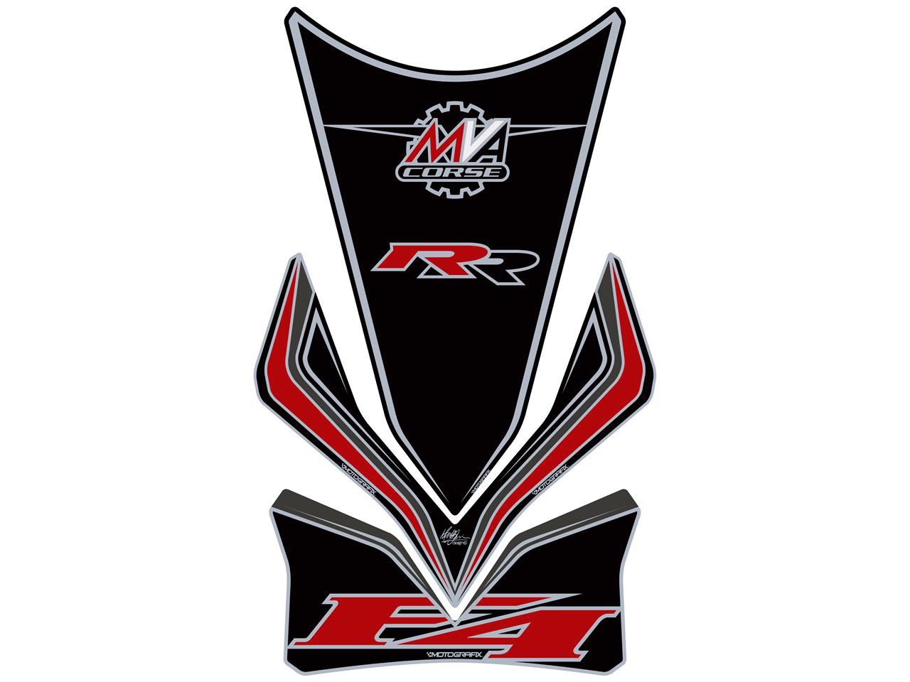 Protection de Réservoir Moto Noir pour MV Agusta F4 1000 RR (09-17)