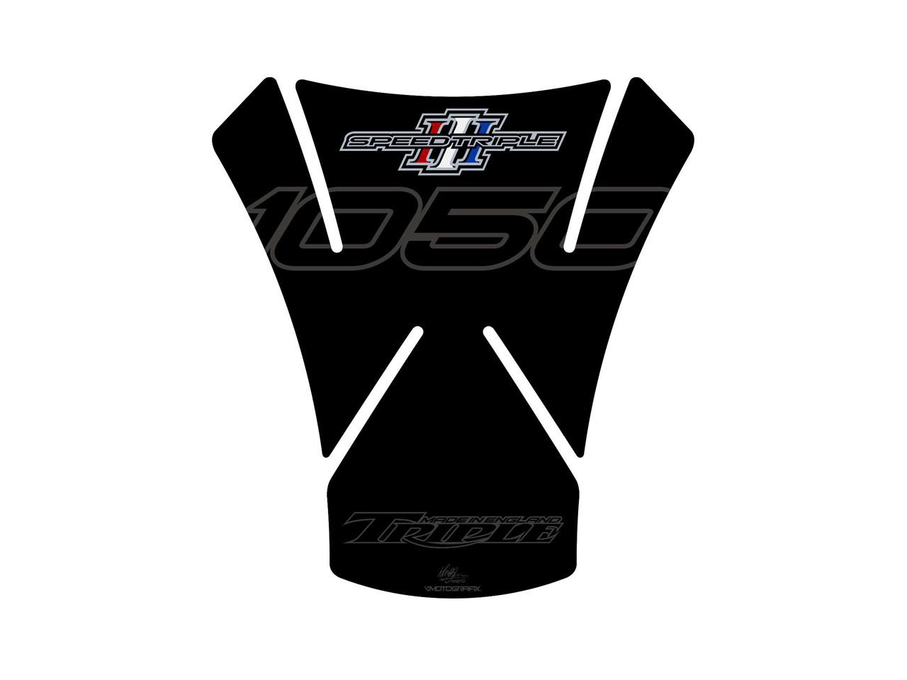 Protection de Réservoir Moto Noir pour Triumph Speed Triple 1050 (12-19)