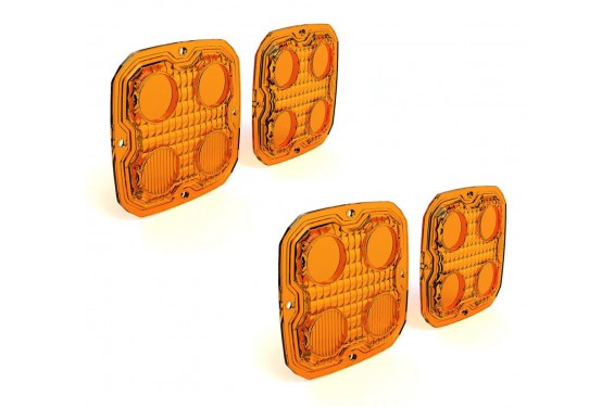Lentilles TriOptic™ Orange pour Feux Additionnels Moto - Quad DENALI D4 Led