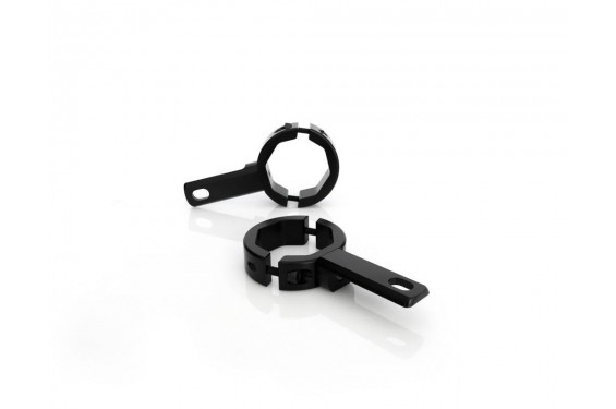 Support de Feux Additionnel Moto Universel DENALI pour Tube de Fourche 39-49mm Noir